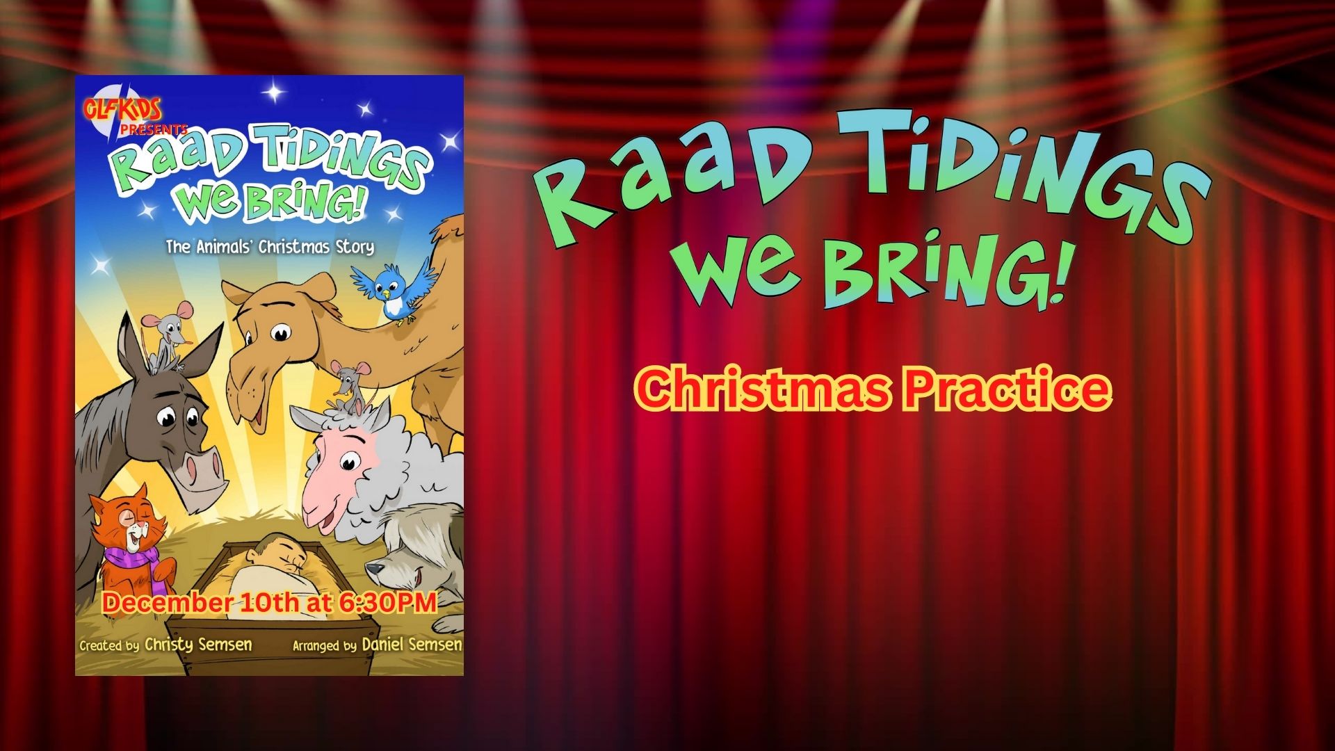 Christmas Play Practice